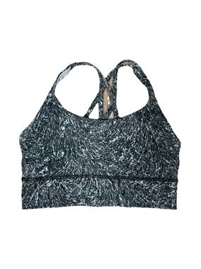 Lululemon Energy Longline Bra Medium Support Size 6 Grey W2BPWS